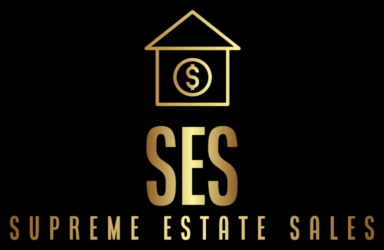 Supreme Estate Sales logo with black background